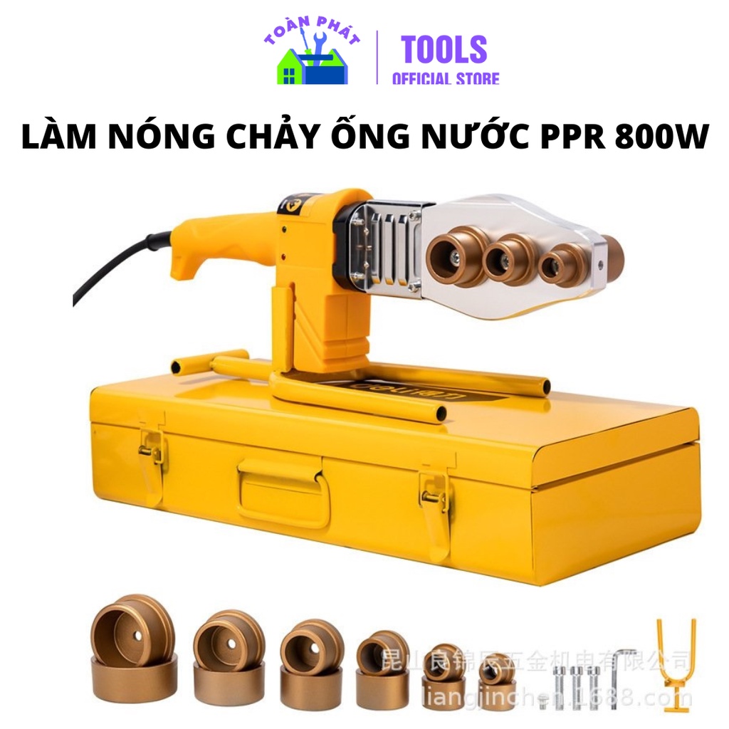 Máy hàn nhiệt màn hình hiển thi kỹ thuật số PPR 800W (Đầu Khuôn 20-63mm) DL82063