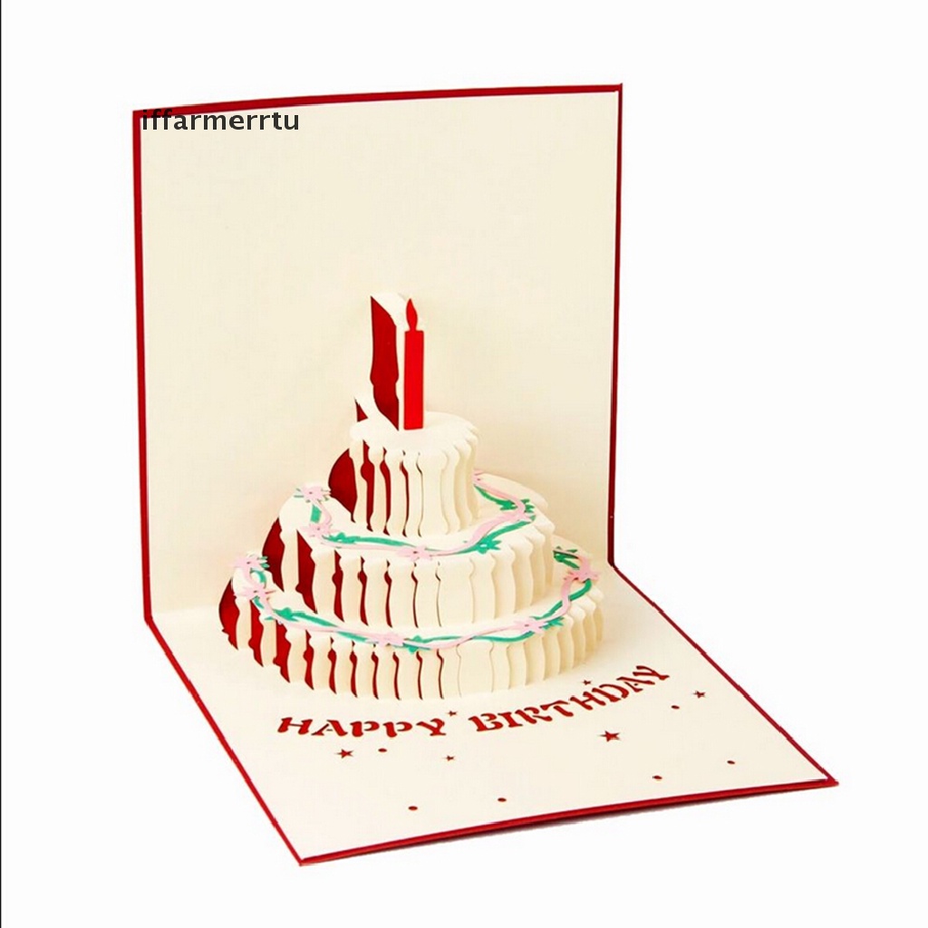 {iffarmerrtu} 3D Pop Up Greeting Card Handmade Happy Birthday Easter Valentines Day Thank You hye