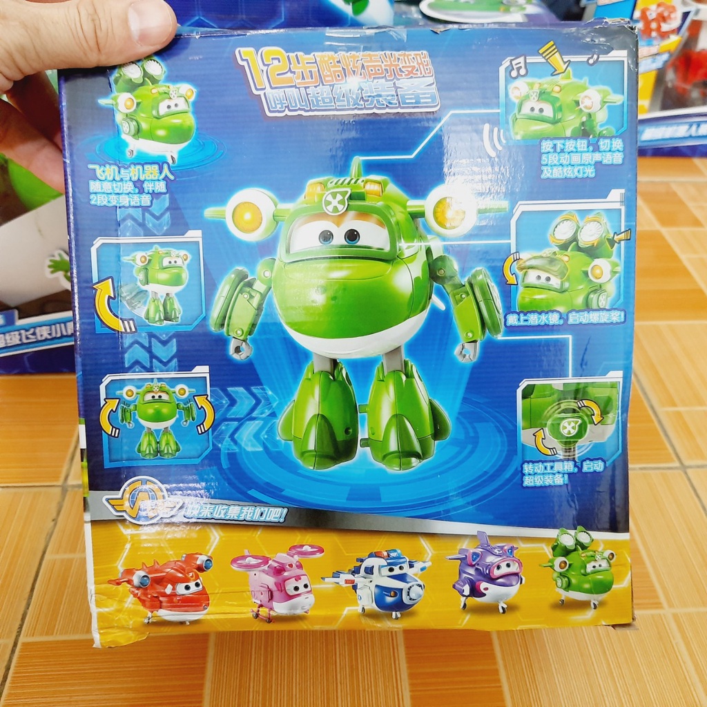 Đồ chơi super wings Robot Biến Hình Cỡ Lớn Có Đèn Và Âm Thanh - Mira Siêu Cấp