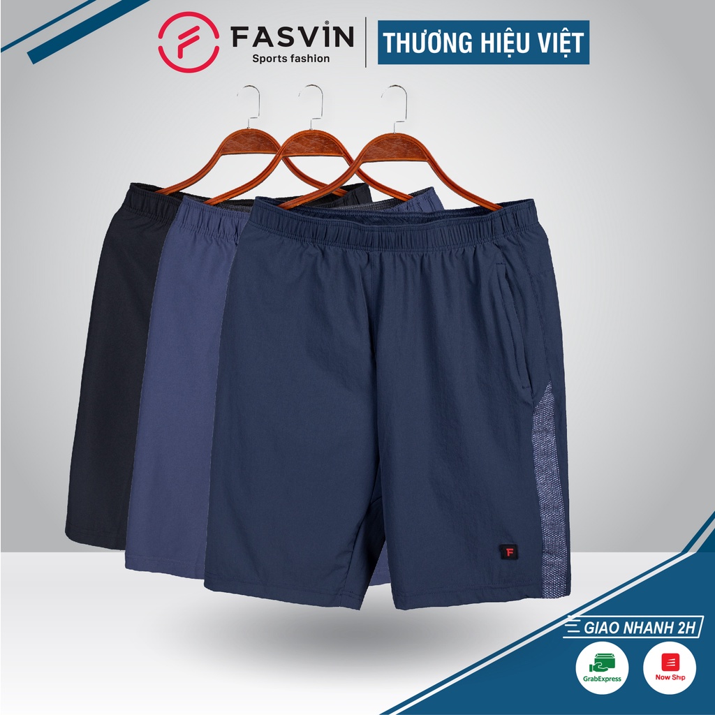 Quần short thể thao nam Fasvin T20205.HN thiết kế mạnh mẽ khoẻ khoắn chất liệu co giãn thoải mái