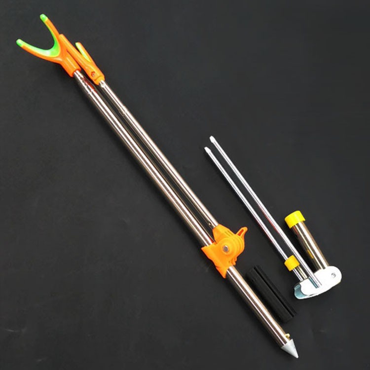 Chống cần câu đài, câu tay câu đơn, giá đỡ cần câu cá có đủ độ dài từ 1m7-2m1-2m4 siêu bền PK12