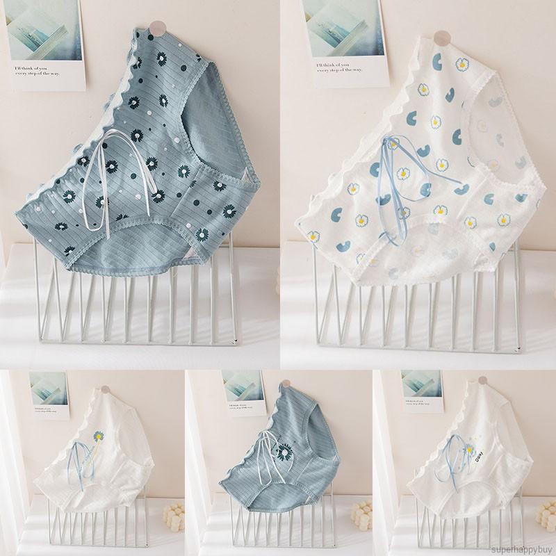 Quần Lót Cotton In Họa Tiết Hoa Cúc Xinh Xắn Kiểu Nhật Bản Cho Nữ
