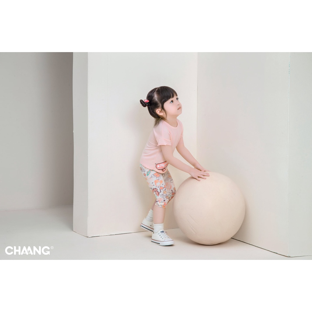 Áo phông cộc tay bé gái Chaang Active hồng