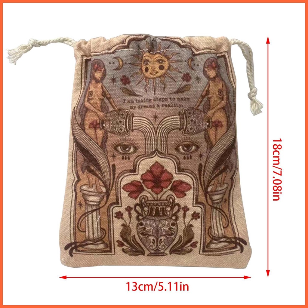 Túi Dây Rút Đựng Bài Tarot Chất Liệu Nỉ Mềm Mại Siêu Bền