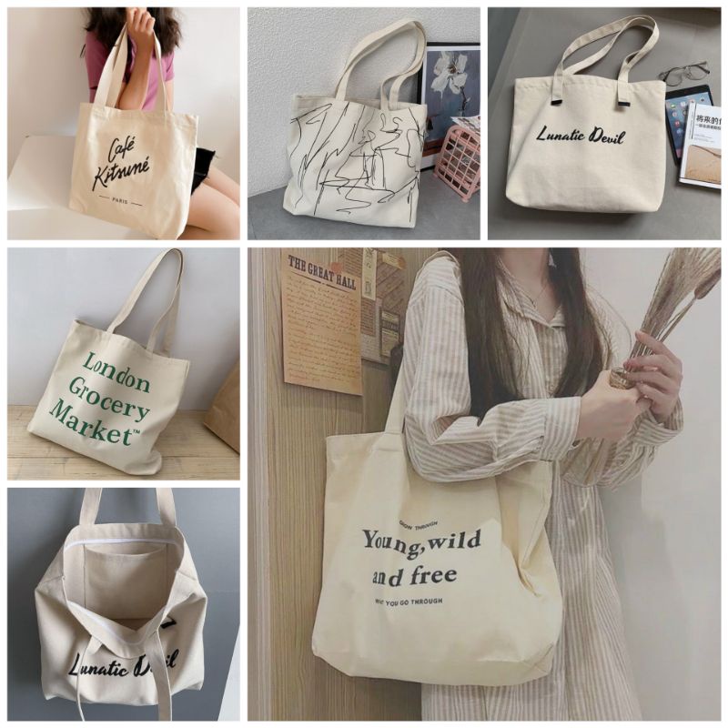 Túi vải canvas Ulzzang cao cấp