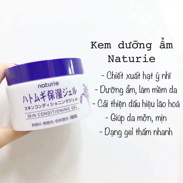 GEL DƯỠNG ẨM HẠT Ý DĨ NATURIE HATOMUGI