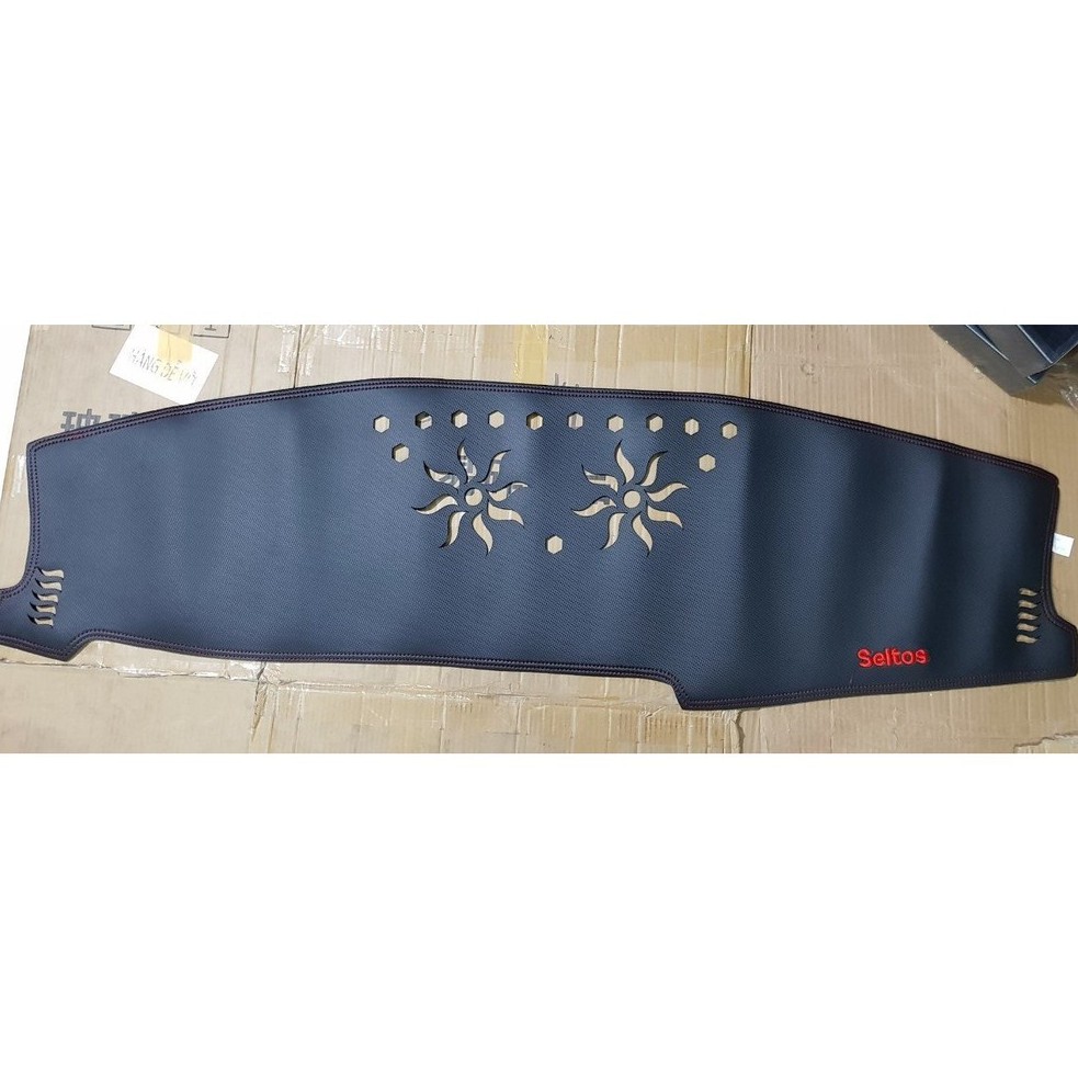 Tham taplo da vân cacbon cao cấp cho Kia Seltos, Thảm taplo Kia Seltos chất liệu cacbon, Phụ kiện xe