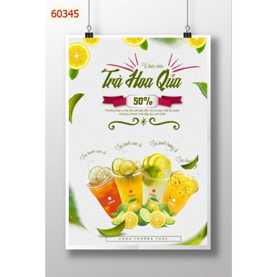 Tranh dán tường 3D trang trí quán trà sữa, ăn vặt nhận in theo yêu cầu liên hệ 0367199384