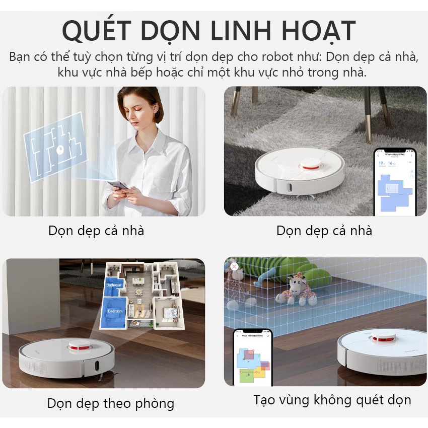 Dreame Z10 Pro | D10 Plus - Robot hút bụi lau nhà tự hút rác CHÍNH HÃNG QTE