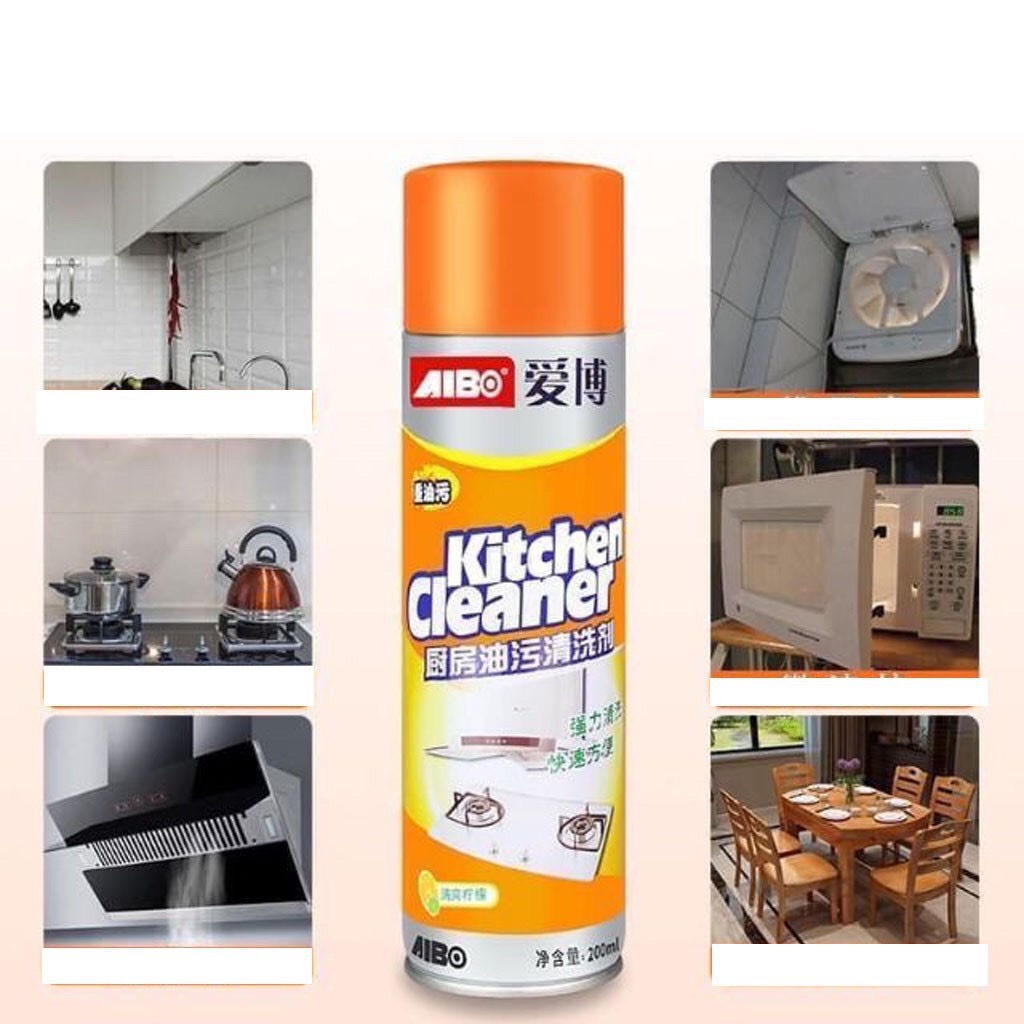 Bình xịt bọt tuyết tẩy rửa siêu sạch kitchen cleaner nhà bếp 500ml