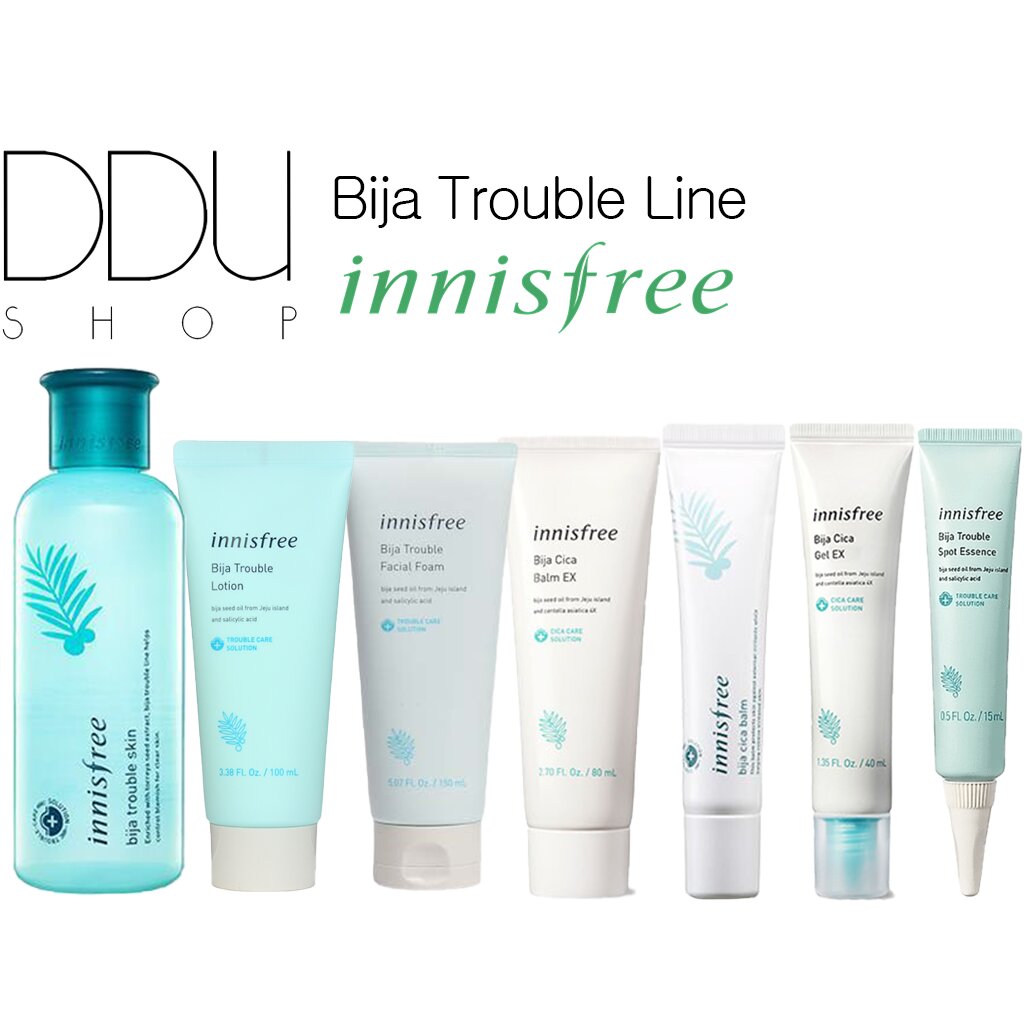 [Hàng mới về] Nước hoa hồng/Sữa dưỡng da/Tinh chất dưỡng da/Kem dưỡng da Innisfree Bija Trouble Line tùy chọn