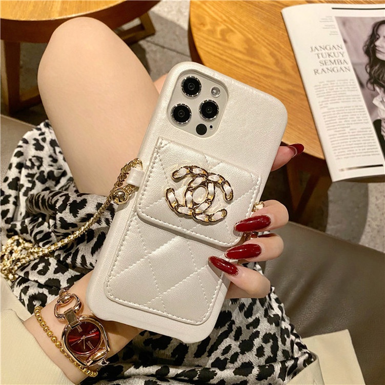 Ốp Điện Thoại Dạng Ví Đựng Thẻ Có Dây Đeo Cho iphone 13 Pro max 11 Pro max 12 Pro max 14 Pro max X XR Xs max