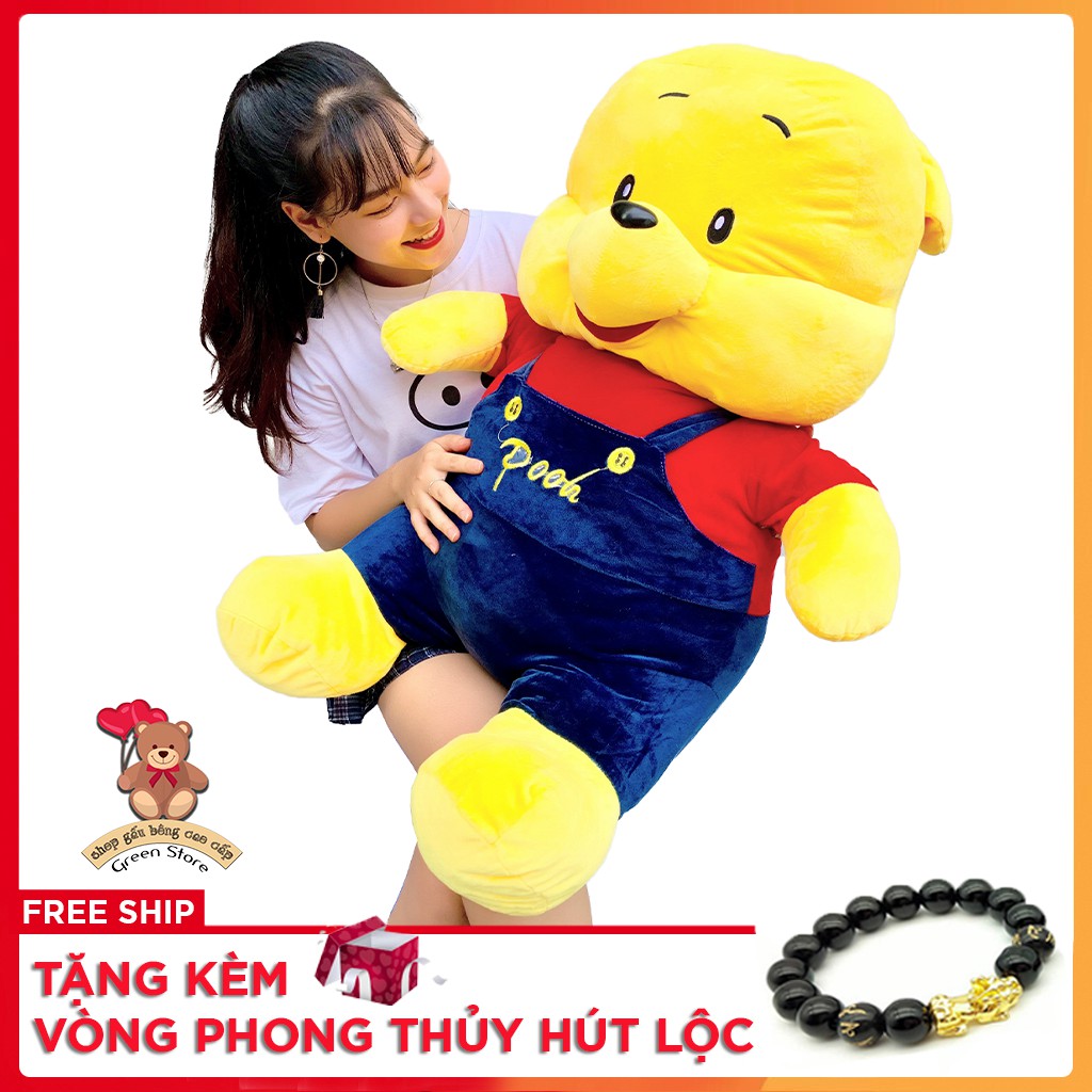 Gấu Bông Pooh Yếm Cao Cấp Hàng VNXK
