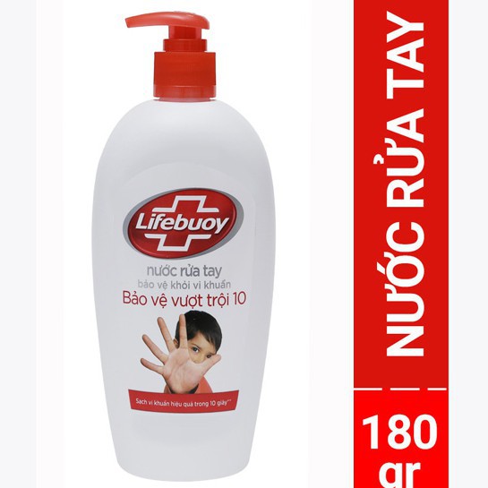 Nước Rửa Tay Lifebuoy Bảo Vệ Vượt Trội 180g