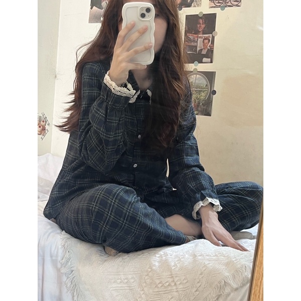 Bộ ngủ / mặc nhà pyjama dài taobao