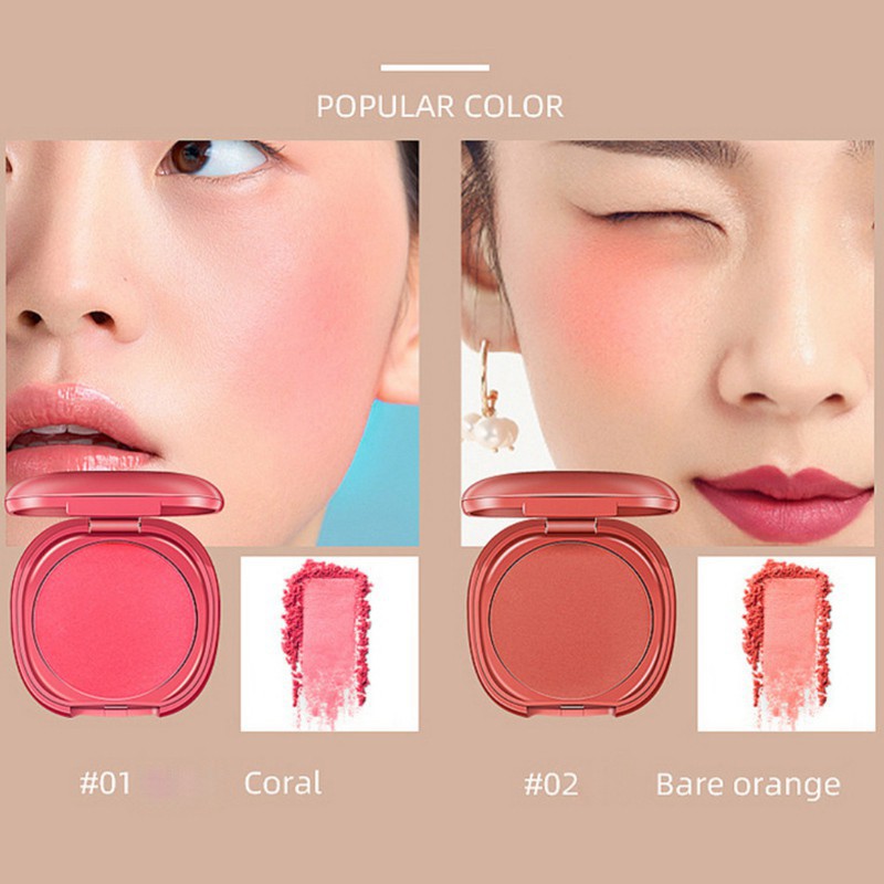 [Hàng mới về] Phấn má hồng màu gradient đơn kèm gương không thấm nước chống nhòe lâu trôi | BigBuy360 - bigbuy360.vn