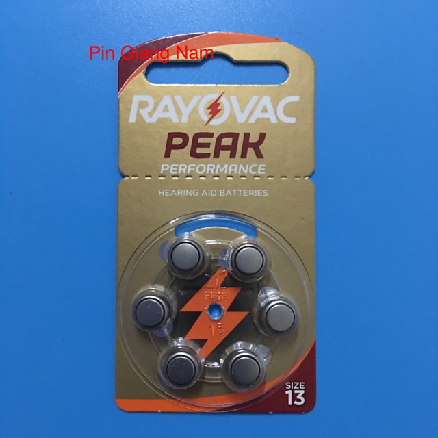 Pin máy trợ thính Rayovac 13 PR48 AG5 vỉ 6 viên