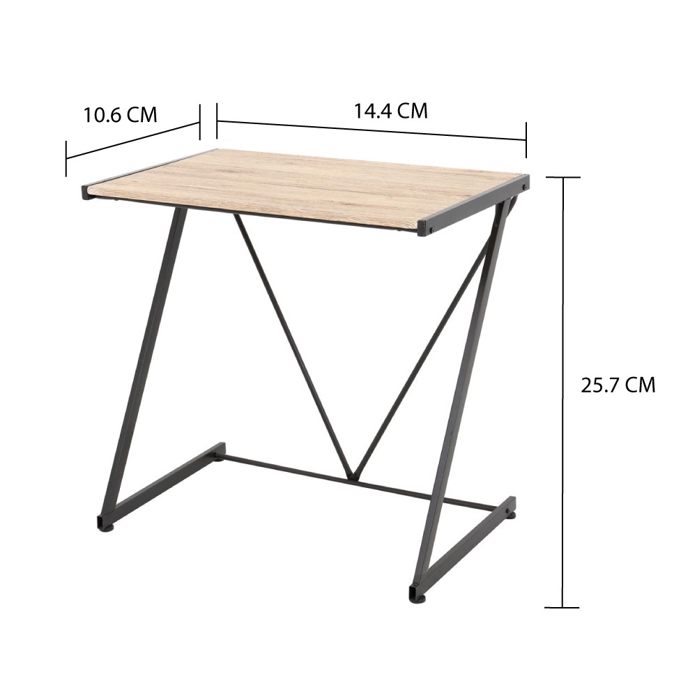 HOMEBASE FURDINI Bàn gỗ xếp H76xW76xD51cm màu nâu