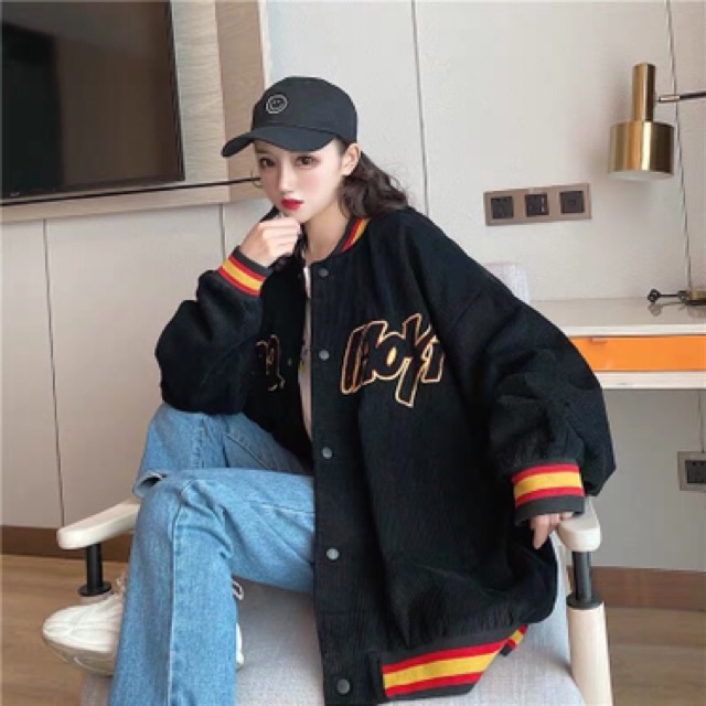 ÁO KHOÁC BÓNG CHÀY ULZZANG K02 (ảnh thật phía cuôi) | BigBuy360 - bigbuy360.vn