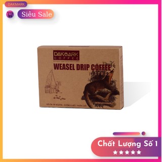 Cà phê Chồn Dakmark - Cà phê túi lọc giấy (6 gói x 10gam) Date T12.2021