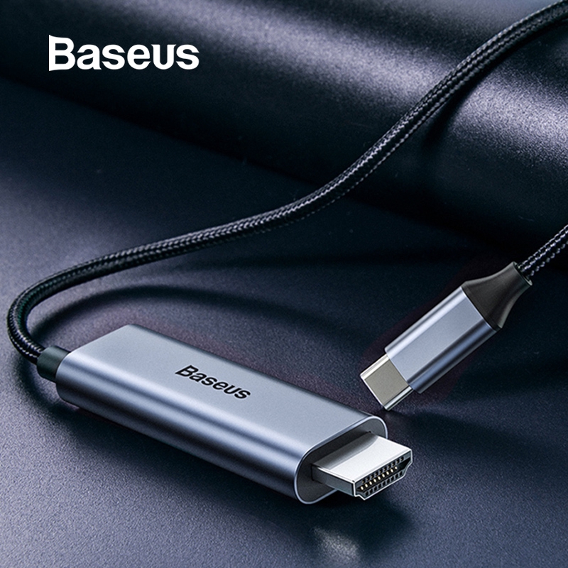 Dây Cáp Baseus Chuyển Đổi USB Type C Thành HDMI Dành Cho Huawei Matebook P20 Pro Chromebook MacBook