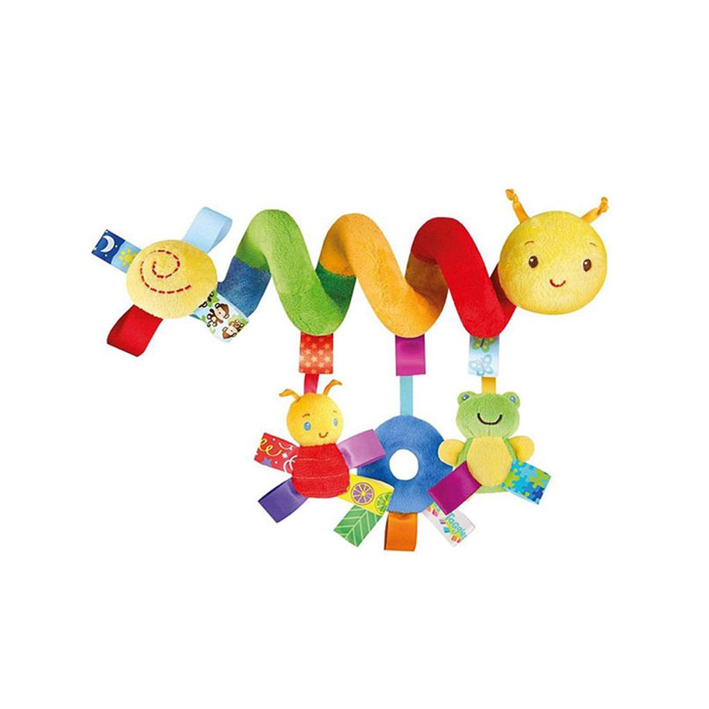 Đồ Chơi Mềm Mại Dạng Xoắn Treo Xe Đẩy Em Bé Sơ Sinh