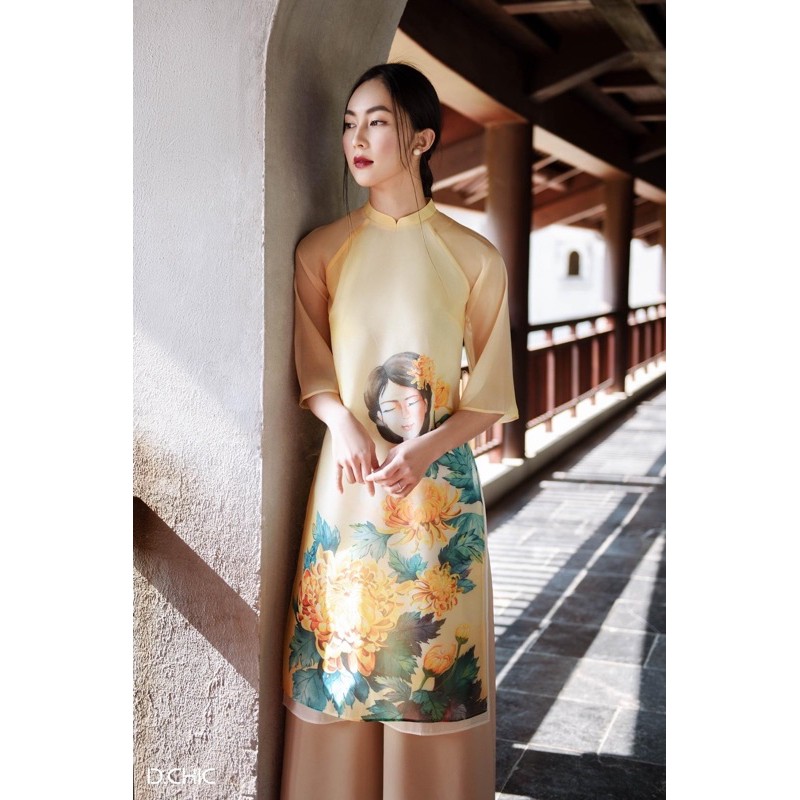 pass áo dài Dchic kèm quần lụa size m(hết)