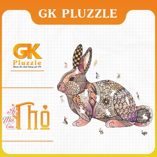Puzzle Bộ Xếp Hình Gỗ bởi PLUZZLE - Hình Con Thỏ
