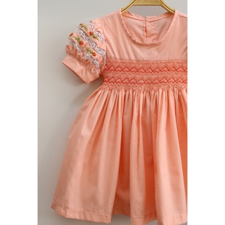 ĐẦM SMOCK TIM THÊU TAY REN