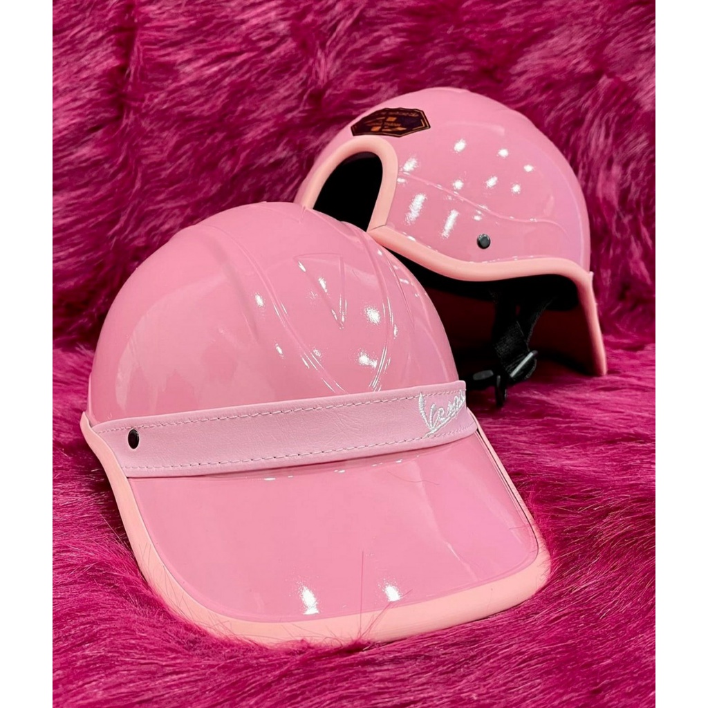 Nón bảo hiểm kết lưỡi trai VESPA viền da cao cấp❤️ nhiều màu cho Nam/ Nữ