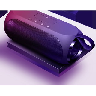 Loa bluetooth V6, âm bass chất lượng thích hợp dùng kết nối máy tính điện thoại kèm giá đỡ điện thoại