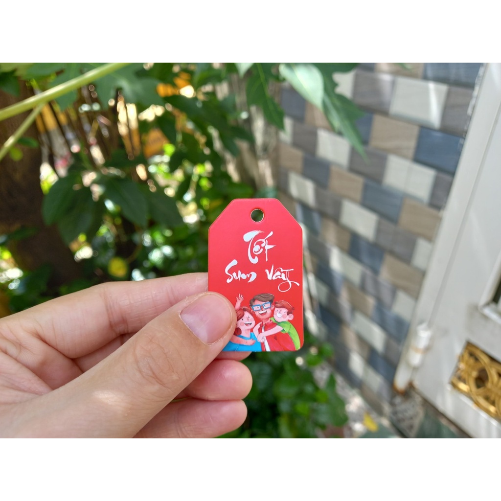 100 cái - Tag giấy  thank you dùng trang trí hộp quà tặng mùa lễ tết