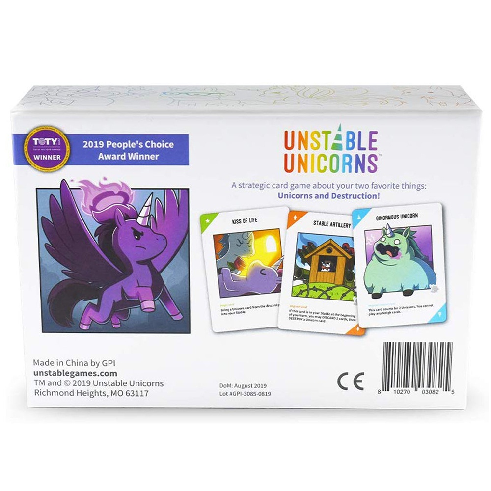 Bộ Thẻ Trò Chơi Board Game Unstable Unicorns 2nd Edition Bản Tiếng Anh Chất Lượng Cao BG7-10