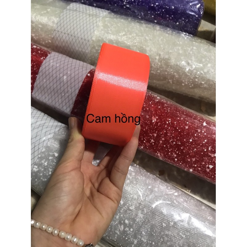 Cuộn ruy băng lụa rộng 4cm dài 22m