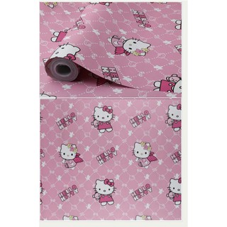 Decal giấy dán tường kitty thiên thần 45cm ( 1m )