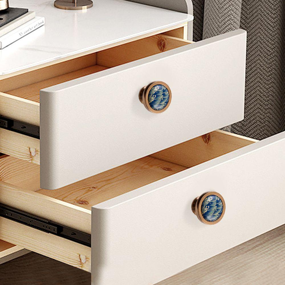 Tay Nắm Cửa Gốm Sứ Phong Cách Trung Hoa Mới Kat1