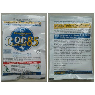Sản phẩm  trừ nấm coc 85wp