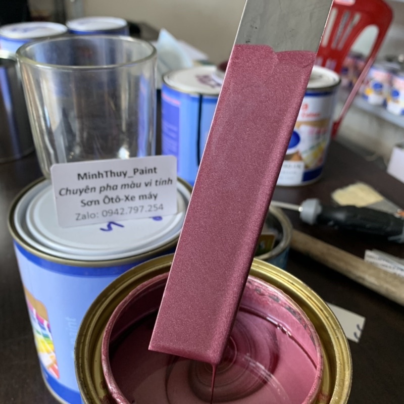 Sơn xe máy Honda Vision màu Hồng MTP309-1K Ultra Motorcycle Colors