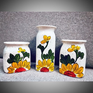Set 3 lọ hoa hướng dương