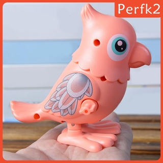 3Pcs Plastic Funny Wind-up Toy Parrot Walking Jumping Kids Toys Party Favors