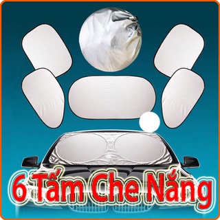 Combo 6 tấm che nắng xe hơi có phản quang