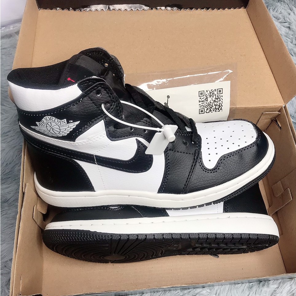 [siêu hot] giày sneaker JD1 JORDAN PANDA CAO CỔ, jd cổ cao đen trắng | BigBuy360 - bigbuy360.vn