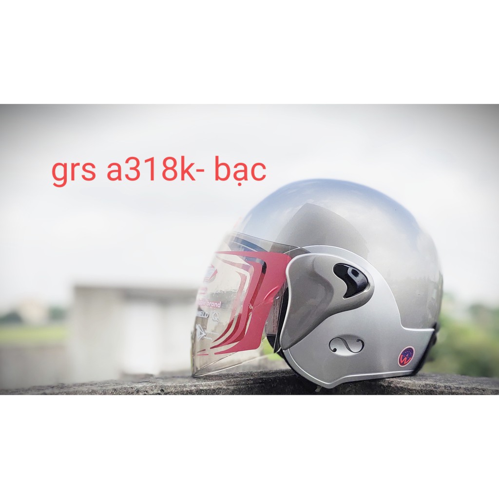MŨ 3/4 ĐẦU GRS A318K CAO CẤP CHÍNH HÃNG