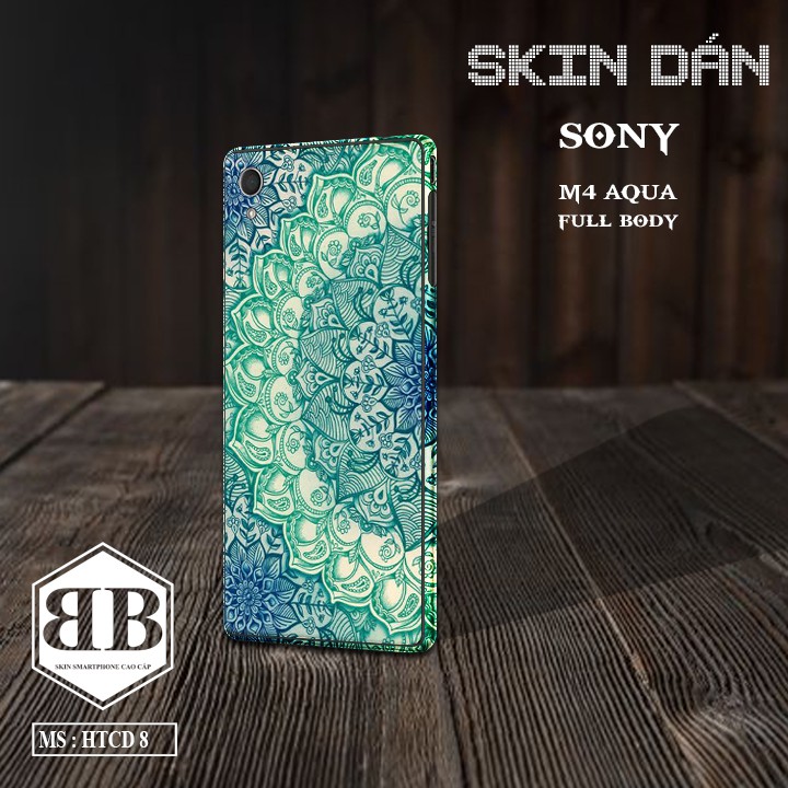 Bộ Skin Dán Sony Xperia M4 Aqua dán full lưng viền dùng thay ốp lưng điện thoại in hình họa tiết cực đẹp