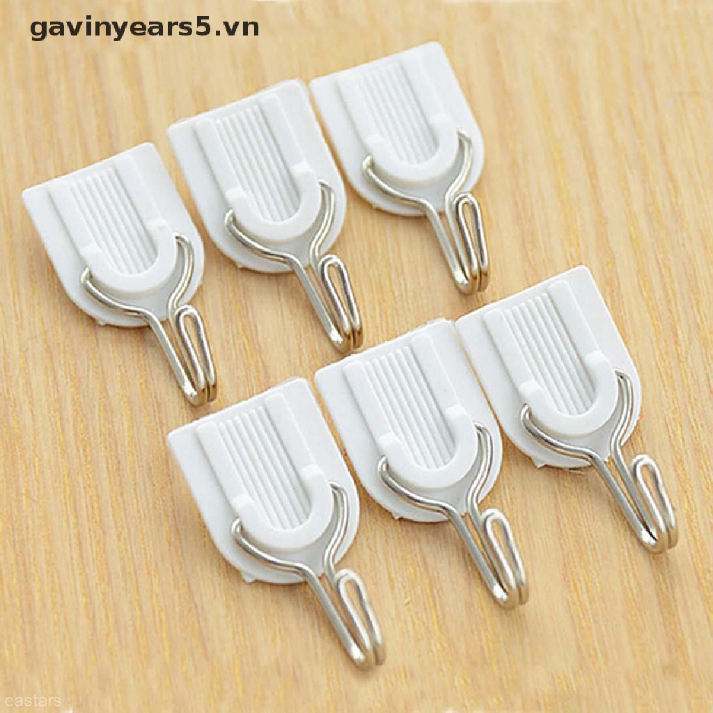 6 Móc Treo Đồ Dán Tường Tiện Lợi