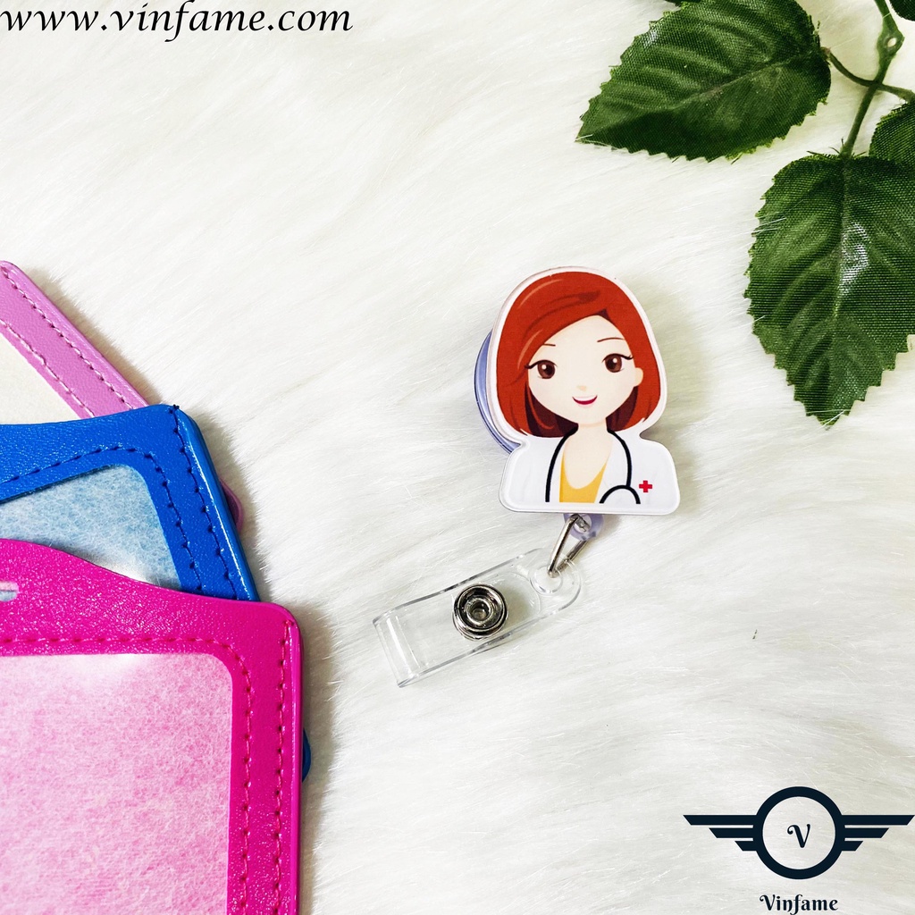 YoYo Bảng tên bác sĩ - Kẹp thẻ đeo bảng tên Bác sĩ, Điều Dưỡng, Dược sỹ