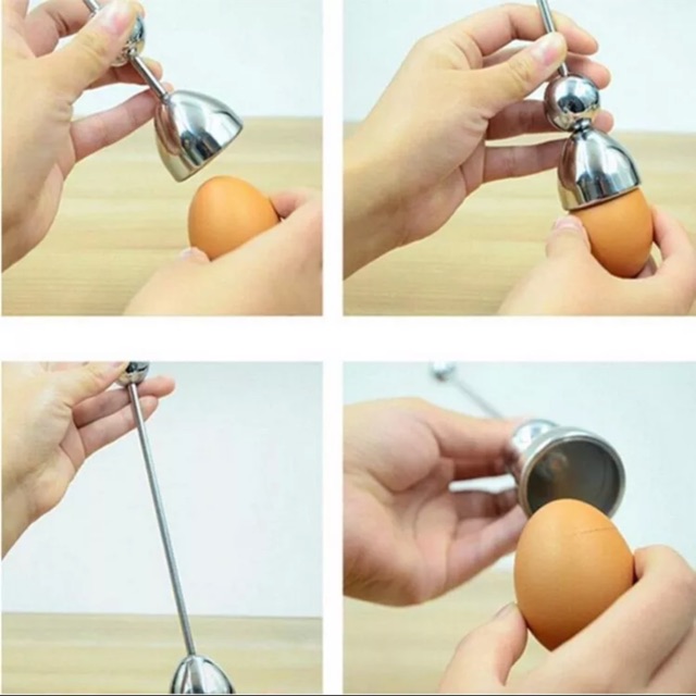 Dụng cụ cắt vỏ trứng tiện lợi bằng inox