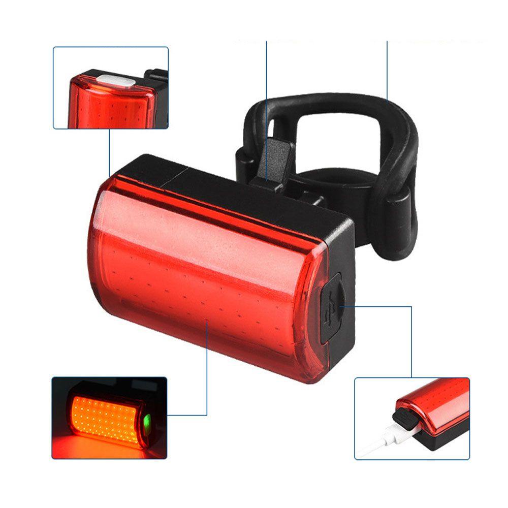 Đèn Đuôi Xe Đạp Chống Thấm Nước Có Thể Sạc Lại Loại C TAYLOR1