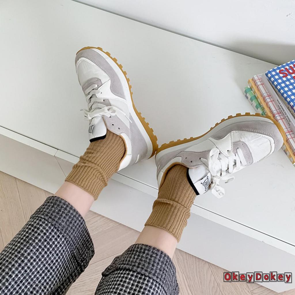 Okdk- Vớ Ống Lửng Họa Tiết Gân Nổi Giữ Ấm Trong Nhà Và Ngoài Trời Cho Nữ