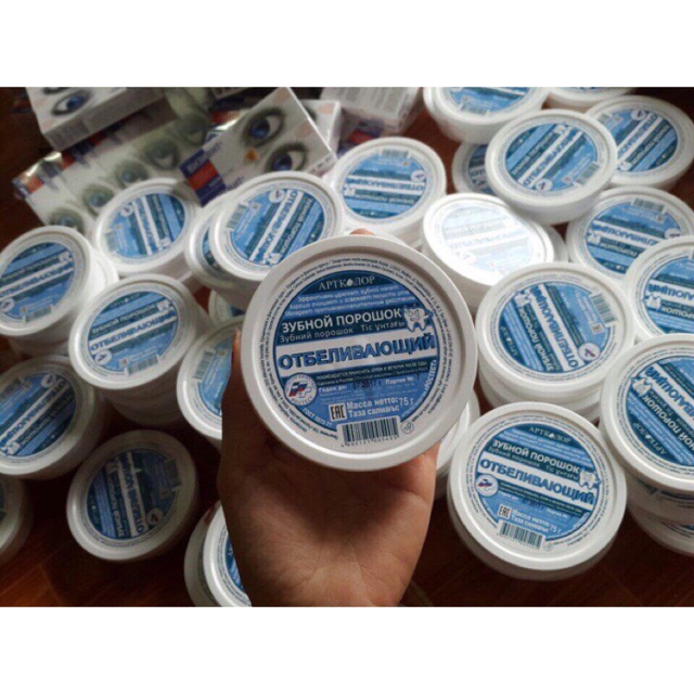 Bột tẩy trắng răng Aptkojiop 75g - Nga